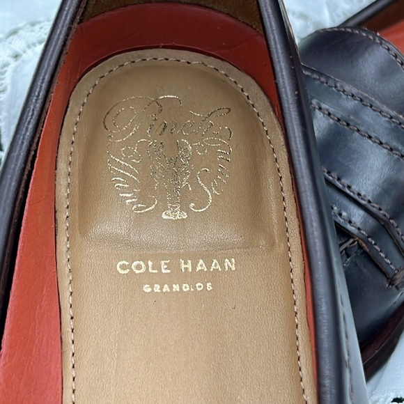 Cole Haan Grand.Os Men’s Size 10 Gently Worn Leather Loafer Faux Buckle Shoe - Picture 11 of 11
